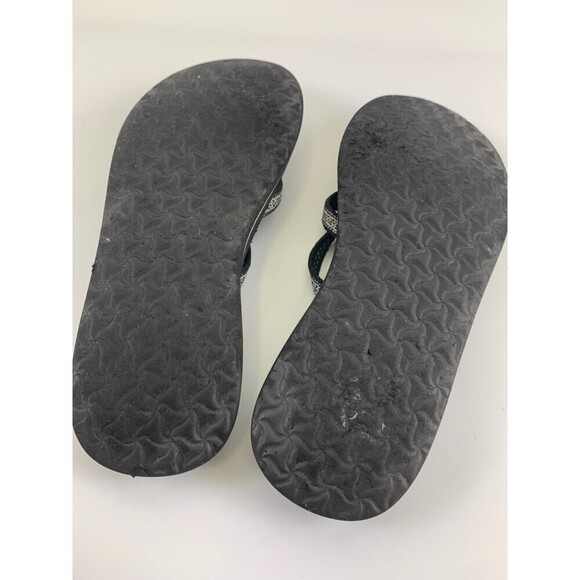 Teva Olowahu Mush Sandal 6840 Slip On Slide Strappy Black White Pattern Womens 9 - Picture 14 of 14